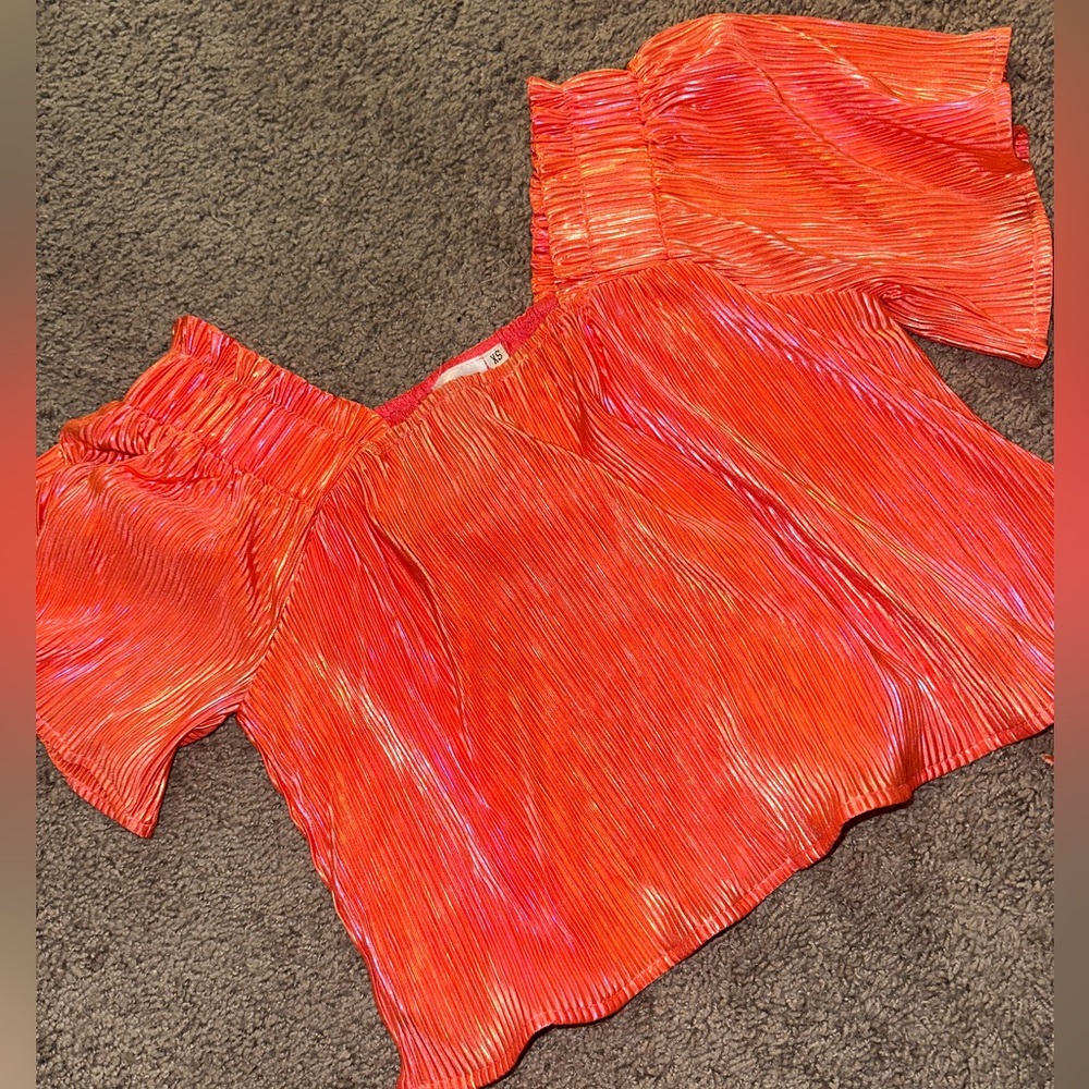 Queen of sparkles orange top